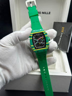 Montre Richard Mille RM 67-02 « Wayde van Niekerk » en Carbone TPT Vert et Jaune