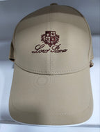 Casquette de baseball en coton beige Loro Piana avec logo brodé