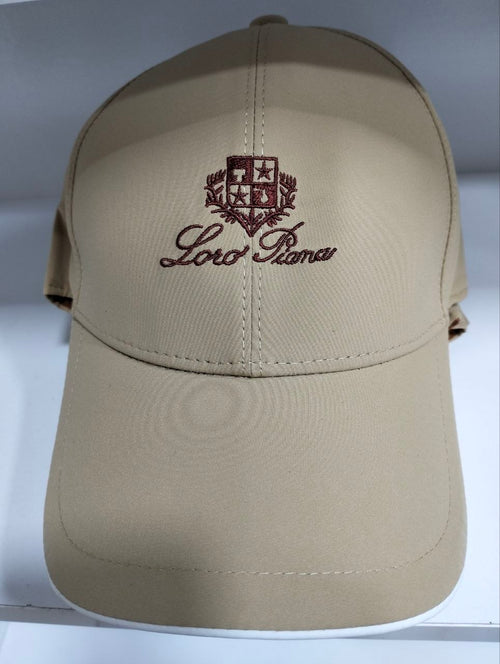 Casquette de baseball en coton beige Loro Piana avec logo brodé