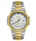 Patek Philippe Nautilus bicolore pour homme avec cadran blanc