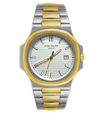 Patek Philippe Nautilus bicolore pour homme avec cadran blanc
